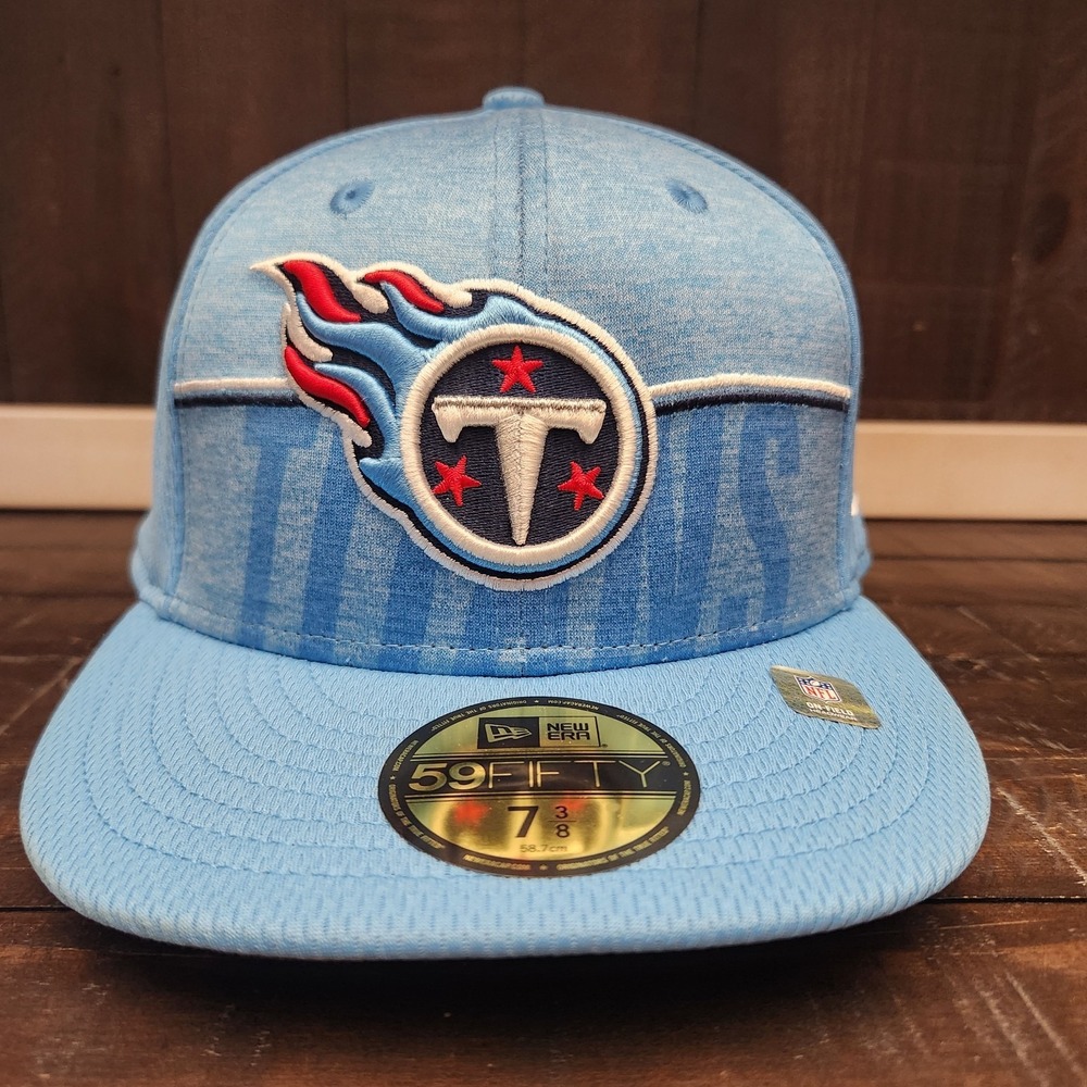 Tennessee Titans Mens 7 3/8 Fitted On-field 59fifty‎ New Eras Hat Cap